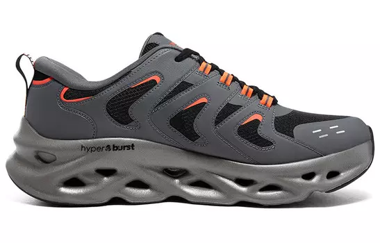 Кроссовки мужские низкие серые черные Skechers