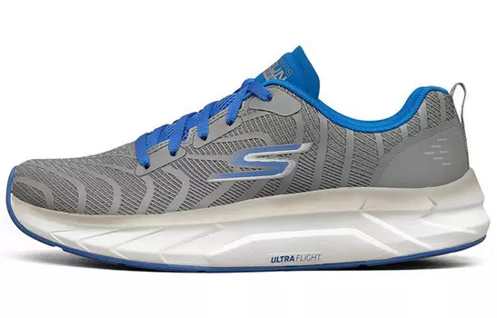 Кроссовки мужские низкие серые/синие Skechers