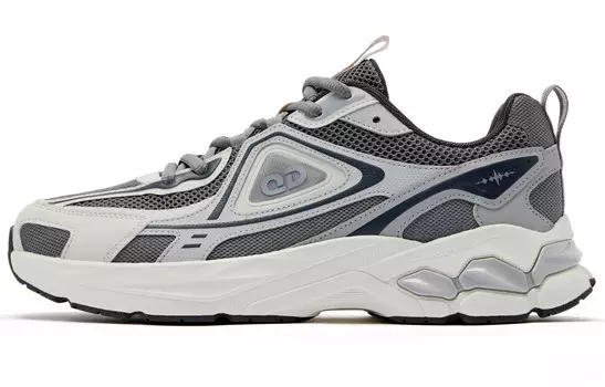 Кроссовки мужские низкие серый Qiaodan