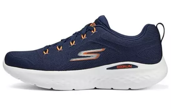 Кроссовки мужские низкие синие/оранжевые Skechers