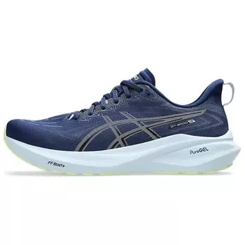 Кроссовки мужские низкие синие широкие/серо-голубые Asics