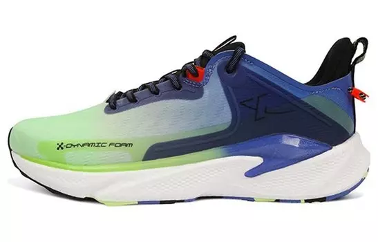 Кроссовки мужские низкие зеленые/фиолетовые/орхидейные Xtep