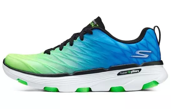 Кроссовки мужские низкие зеленые/синие Skechers