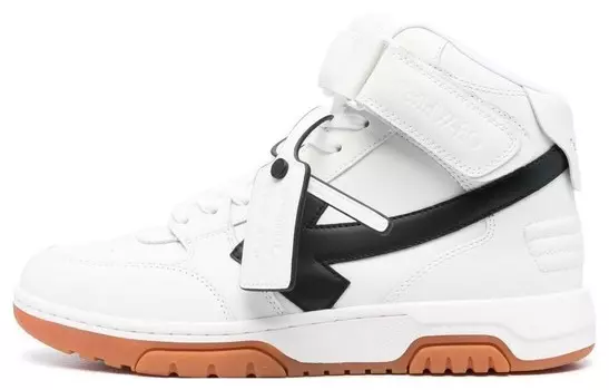 Кроссовки мужские Off-White Out Of Office средней высоты, черный