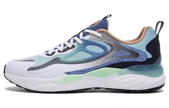 Кроссовки мужские Polygon 1.0 с низким верхом, белые/черные/синие Xtep