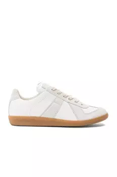 Кроссовки мужские Replica Calf & Lambskin Leather Sneakers Maison Margiela, белый