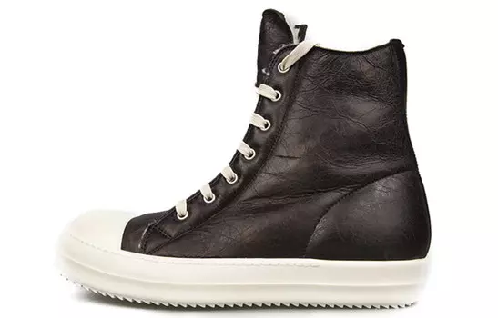 Кроссовки мужские Rick Owens с высоким верхом, черный / белый