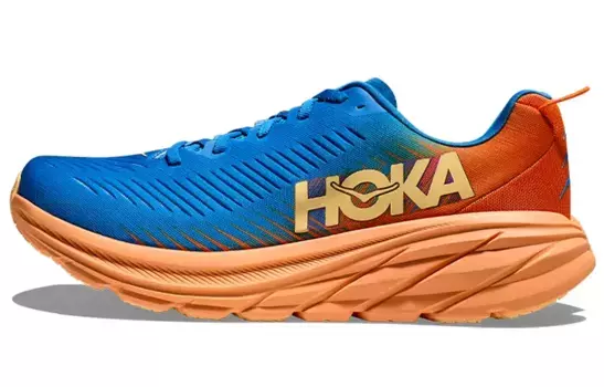 Кроссовки мужские Rincon 3 с низким верхом, сине-оранжевые Hoka One One
