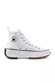 Кроссовки мужские Run Star Hike Lugged Hi Converse, цвет White, Black, & Gum