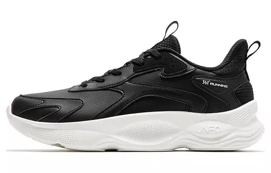 Кроссовки мужские с низким верхом 361°, черный/белый