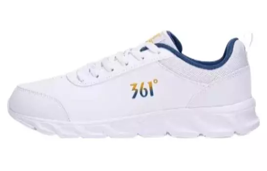 Кроссовки мужские с низким верхом 361°, цвет Degree white/industrial blue
