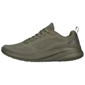 Кроссовки мужские с низким верхом армейского зеленого цвета Skechers