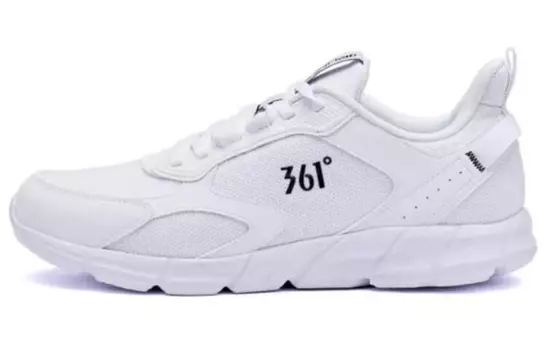 Кроссовки мужские с низким верхом белого цвета Obsidian Black 361°