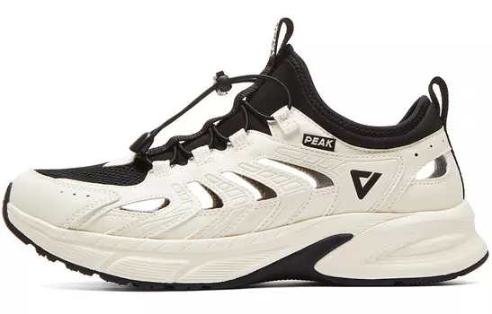 Кроссовки мужские с низким верхом, белые/черные Peak