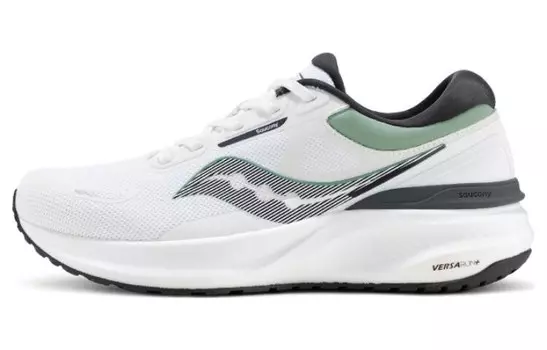 Кроссовки мужские с низким верхом белые/черные/зеленые Saucony