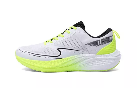 Кроссовки мужские с низким верхом белые/флуоресцентно-зеленые Lpmx