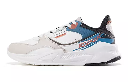 Кроссовки мужские с низким верхом белые/королевские синие Xtep