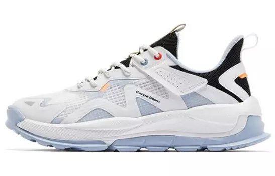 Кроссовки мужские с низким верхом белые/королевские синие Qiaodan