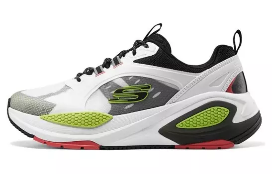Кроссовки мужские с низким верхом белые/многоцветные Skechers