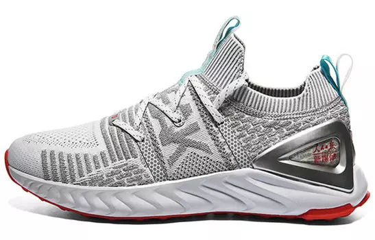 Кроссовки мужские с низким верхом белые/серые Peak