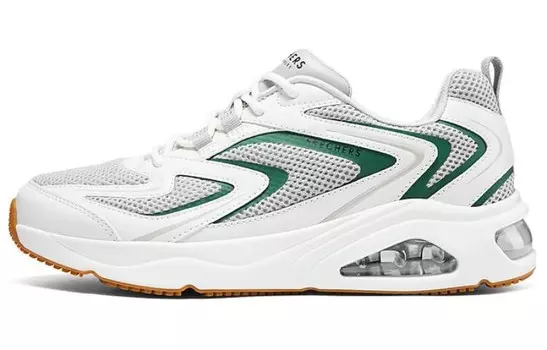 Кроссовки мужские с низким верхом белые/серые Skechers