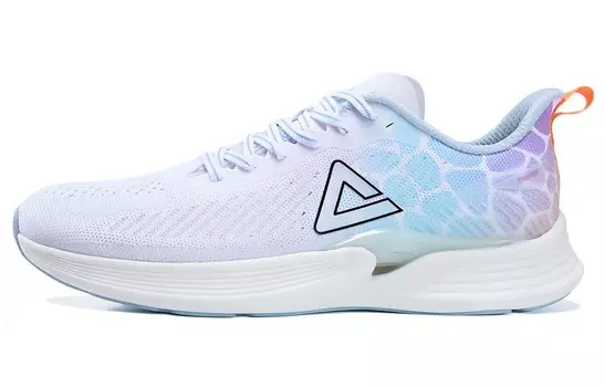 Кроссовки мужские с низким верхом белые/синие/фиолетовые Peak