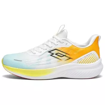 Кроссовки мужские с низким верхом белые/Спектрально-желтые/Небесно-голубые Lotto