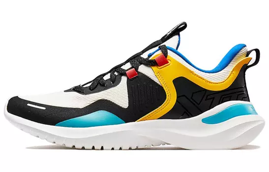 Кроссовки мужские с низким верхом белые/желтые/синие Xtep