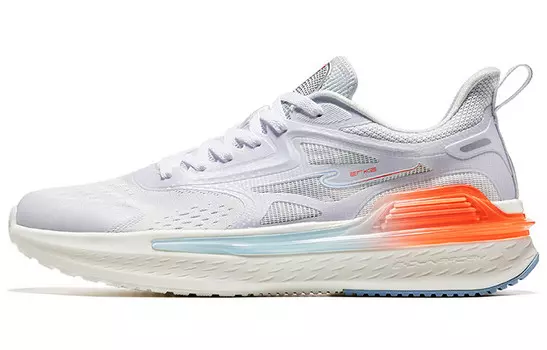 Кроссовки мужские с низким верхом белый/флуоресцентные огненно-оранжевый Erke