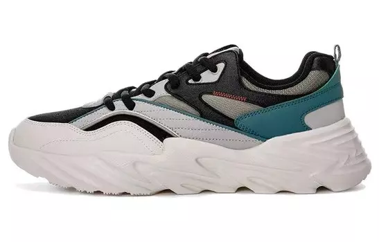 Кроссовки мужские с низким верхом белый/серый/зеленый Erke