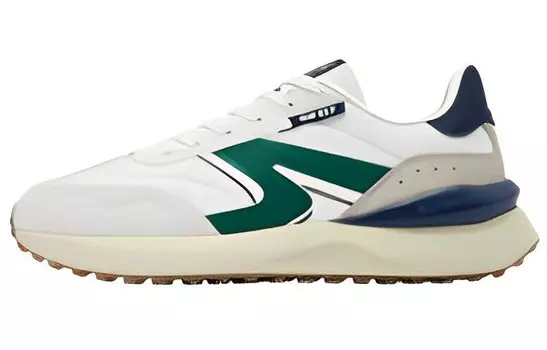 Кроссовки мужские с низким верхом белый/сине-зеленый Qiaodan