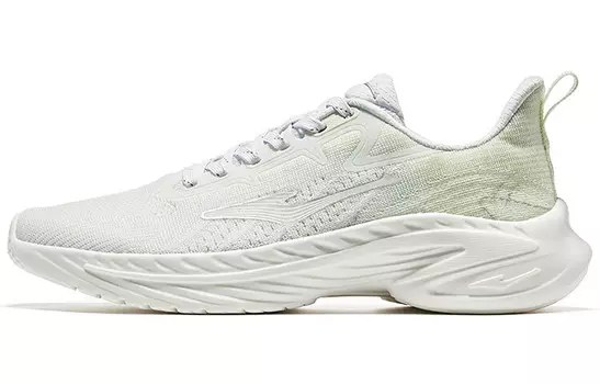 Кроссовки мужские с низким верхом белый / светло-зеленый с эффектом марли Erke