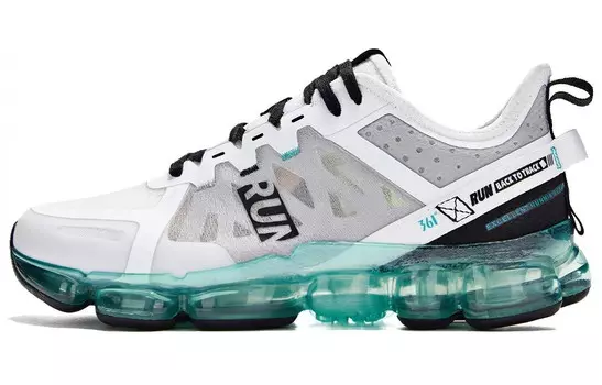 Кроссовки мужские с низким верхом белый/зеленый 361°