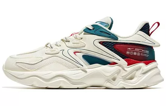 Кроссовки мужские с низким верхом белый/зеленый/красный Erke