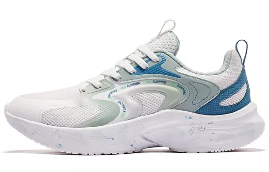 Кроссовки мужские с низким верхом белый/зеленый Qiaodan