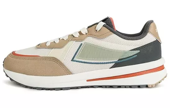 Кроссовки мужские с низким верхом бежевый/зеленый Xtep