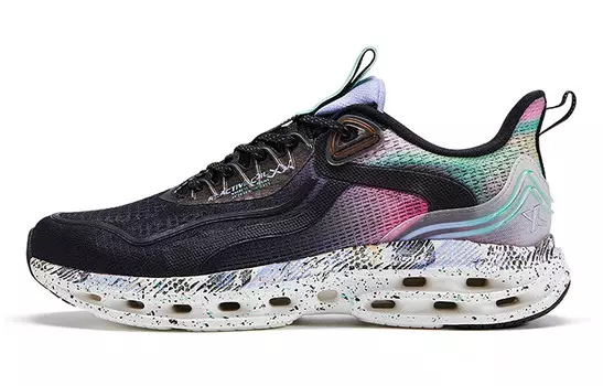 Кроссовки мужские с низким верхом, черные/рыжевато-зеленые/масло Xtep