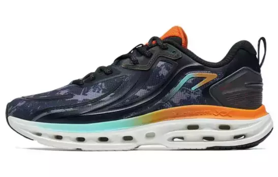 Кроссовки мужские с низким верхом, черные/сажевые/синие/оранжевые Xtep