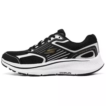 Кроссовки мужские с низким верхом, черные/серебристые Skechers