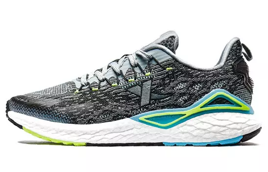 Кроссовки мужские с низким верхом, черные/зеленые Xtep