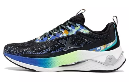 Кроссовки мужские с низким верхом, черные/зеленые/синие Xtep