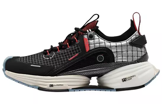 Кроссовки мужские с низким верхом, черный/серебряный Qiaodan