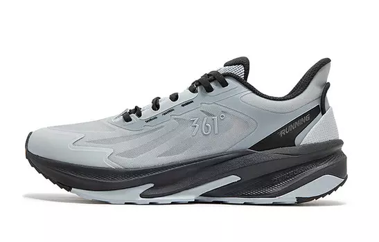 Кроссовки мужские с низким верхом Cold Mist Grey/Obsidian Black 361°