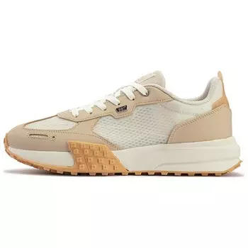 Кроссовки мужские с низким верхом цвета овсянки, кремового/бежевого, чайного, коричневого цвета 361°