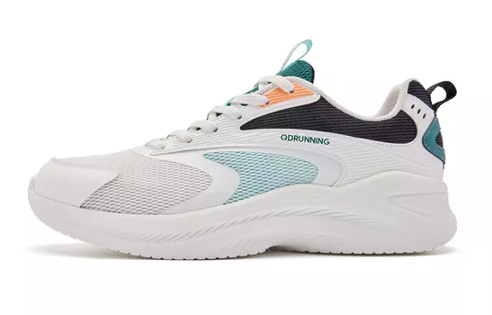 Кроссовки мужские с низким верхом цвета слоновой кости, черный Qiaodan