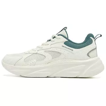 Кроссовки мужские с низким верхом цвета слоновой кости/бледно-голубой Qiaodan