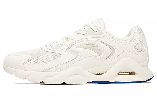 Кроссовки мужские с низким верхом цвета слоновой кости, белые/синие Anta