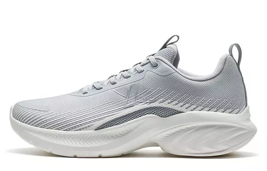 Кроссовки мужские с низким верхом, дымчато-серые / парусно-белые Xtep