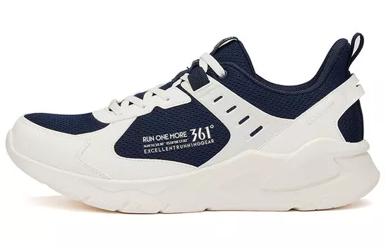 Кроссовки мужские с низким верхом Feather белый/черный Shadow Blue 361°