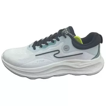 Кроссовки мужские с низким верхом микрокристаллические белый/светло-серый зеленый Erke